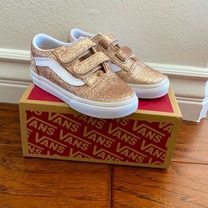 Vans Toddler Girls Glitter Shoes Size 8